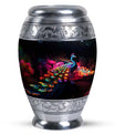 Classic Peacock Cremation Urn with 200 cubic inch capacity