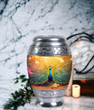 Classic 3-Inch Aluminium Peacock Urn.