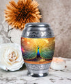 Classic 3-Inch Aluminium Peacock Urn.
