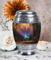Classic 3-inch Peacock Urn for ashes.