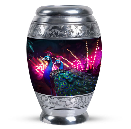 3-inch Classic Peacock Cremation Urn.