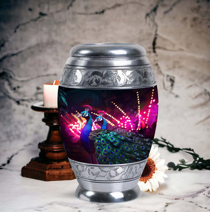 3-inch Classic Peacock Cremation Urn.