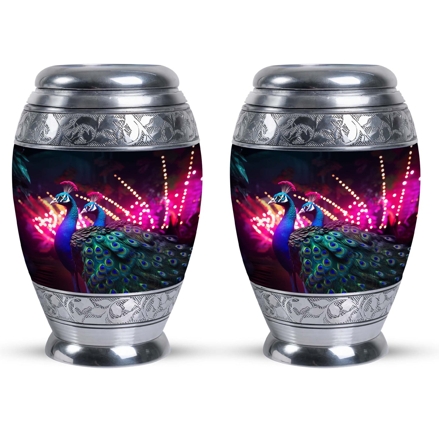 3-inch Classic Peacock Cremation Urn.