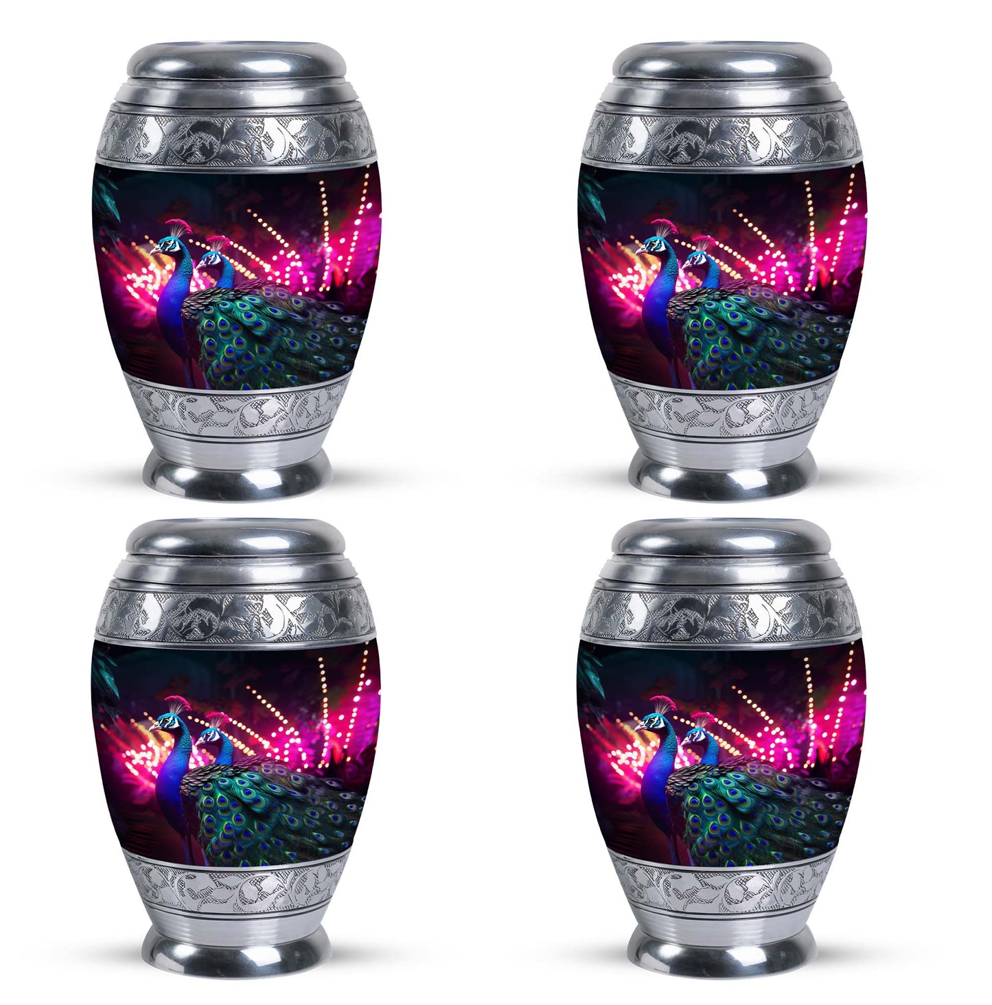 3-inch Classic Peacock Cremation Urn.