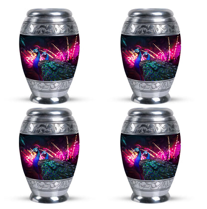 3-inch Classic Peacock Cremation Urn.