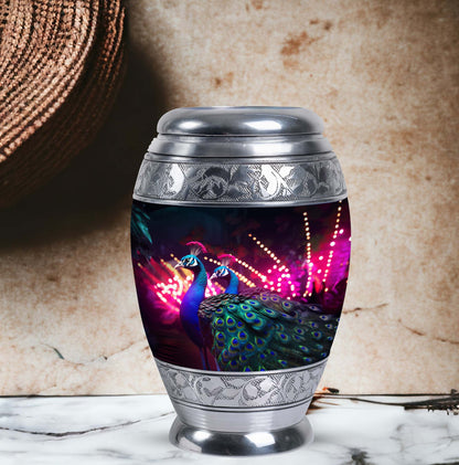3-inch Classic Peacock Cremation Urn.