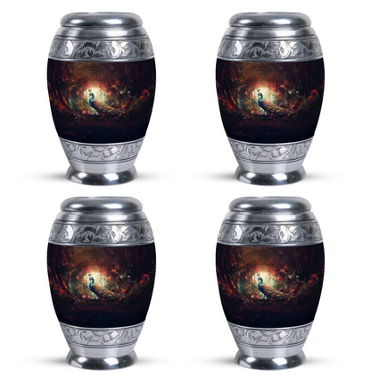 Classic Peacock Memorial urn for cremation ashes
