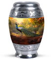 Classic Peacock Urn, designed for human ashes.