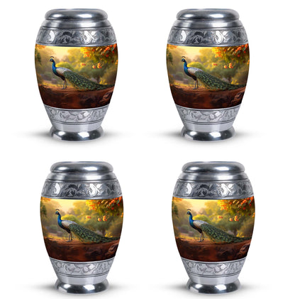 Classic Peacock Urn, designed for human ashes.