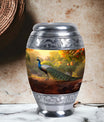 Classic Peacock Urn, designed for human ashes.
