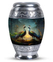 Peacock Urn for Human Ashes with Personalization Options