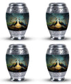 Peacock Urn for Human Ashes with Personalization Options