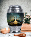 Peacock Urn for Human Ashes with Personalization Options