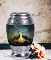 Peacock Urn for Human Ashes with Personalization Options
