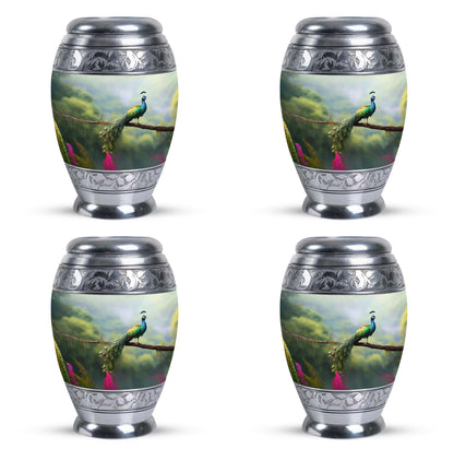 Classic Peacock Urn for ashes, offering personalization Urn.
