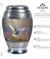 Dove Urn, 3 Inch Large Aluminium Cremation Urn.