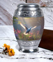 Dove Urn, 3 Inch Large Aluminium Cremation Urn.