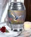 Dove Urn, 3 Inch Large Aluminium Cremation Urn.