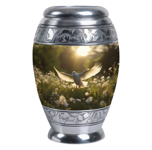 3-inch Dove Cremation Urn, Modern and Classic custom urn.