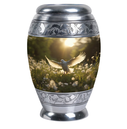 3-inch Dove Cremation Urn, Modern and Classic custom urn.