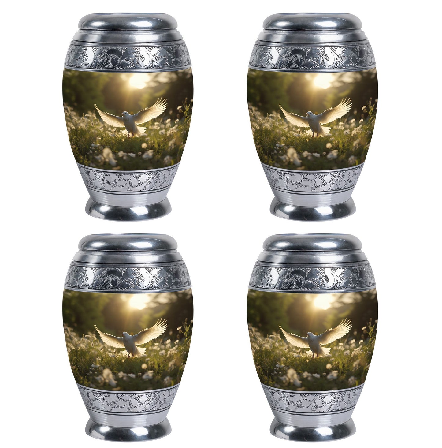 3-inch Dove Cremation Urn, Modern and Classic custom urn.