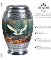 Classic Dove Urn for human ashes.