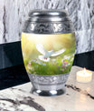Eternal Peace Dove Urn, aluminium large urn
