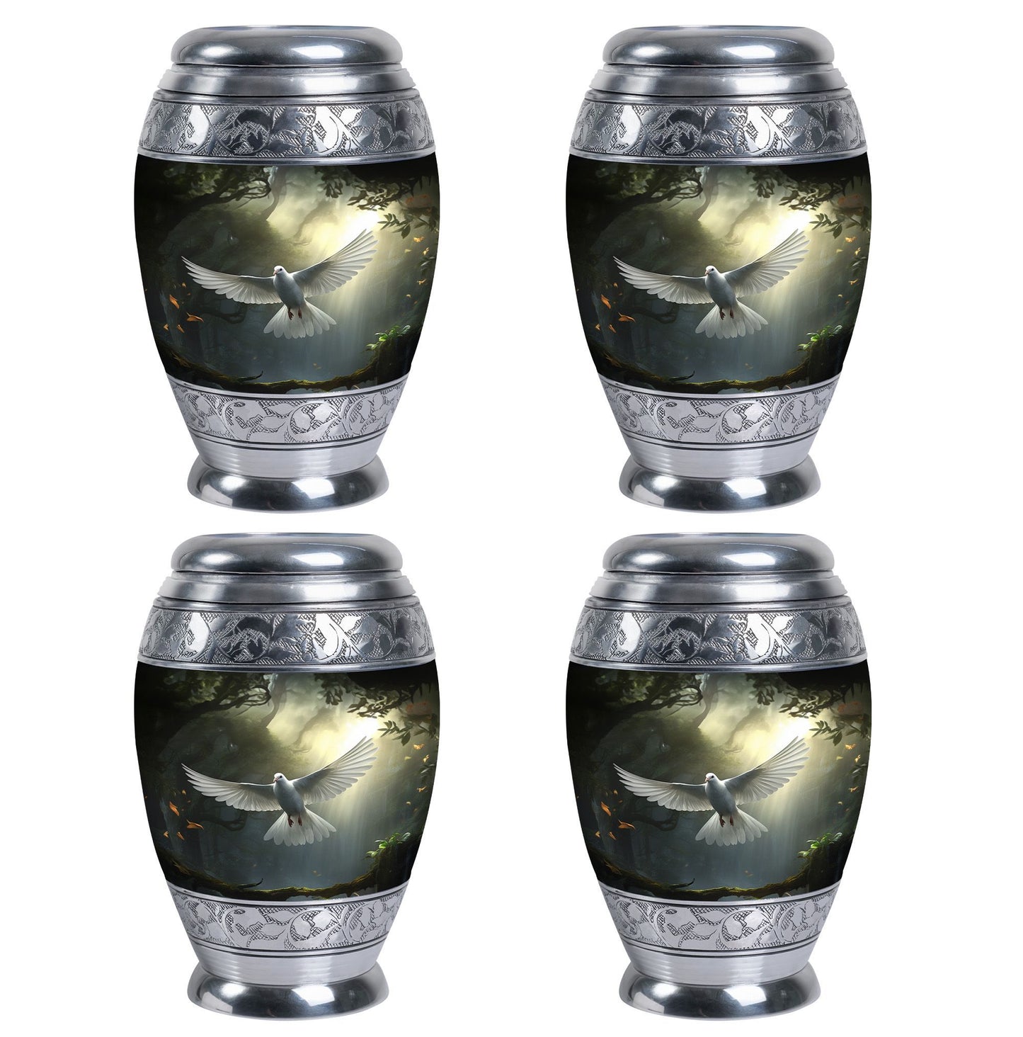 Dove Symbol of Hope 3 Inch Classic Cremation Urn.