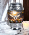 Dove Memorial Urn, classic aluminium cremation urn for ashes