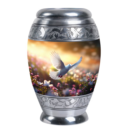 Engravable Dove Urn for Human Ashes.