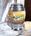 Classic Dove Urn for Human Cremation Ashes.