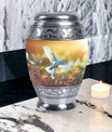 Classic Dove Urn for Human Cremation Ashes.