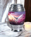 Dove Cremation Urn, Classic Aluminium Urn for Human Ashes.
