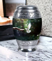 Classic Dove Memorial Urn, Large Aluminium Cremation Urn