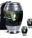 White Flying Dove Memorial Urn - Personalized Cremation Urns For Ashes