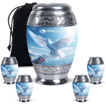 Large Urn with 4 Small Urn