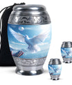 Dove Embrace: Eternity Memorial Urn for Human Ashes