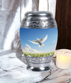 Classic Dove Urn for adults, comes with velvet pouch.