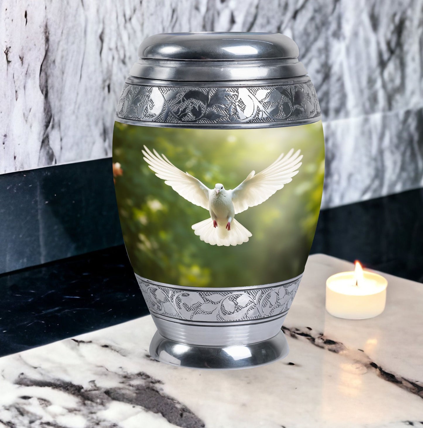 Classic Dove Cremation Urn 3 inch.