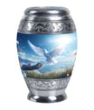 Classic Dove Urn for Ashes, Large Aluminium Personalized Urn
