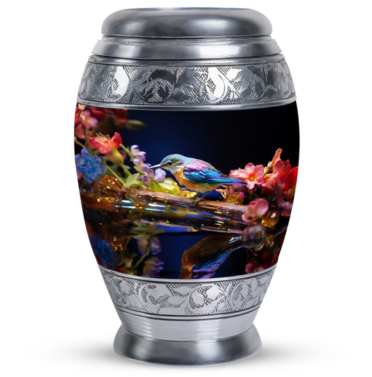 Classic Sparrow Urn made of Aluminium for Adult Cremation