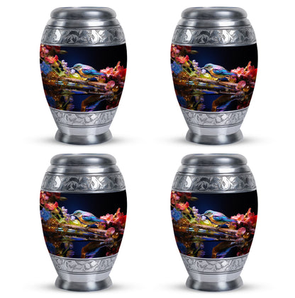 Classic Sparrow Urn made of Aluminium for Adult Cremation