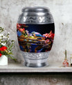 Classic Sparrow Urn made of Aluminium for Adult Cremation