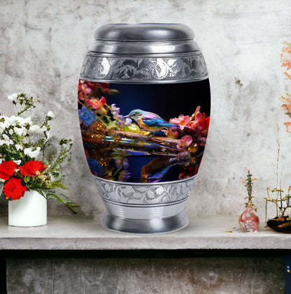 Classic Sparrow Urn made of Aluminium for Adult Cremation