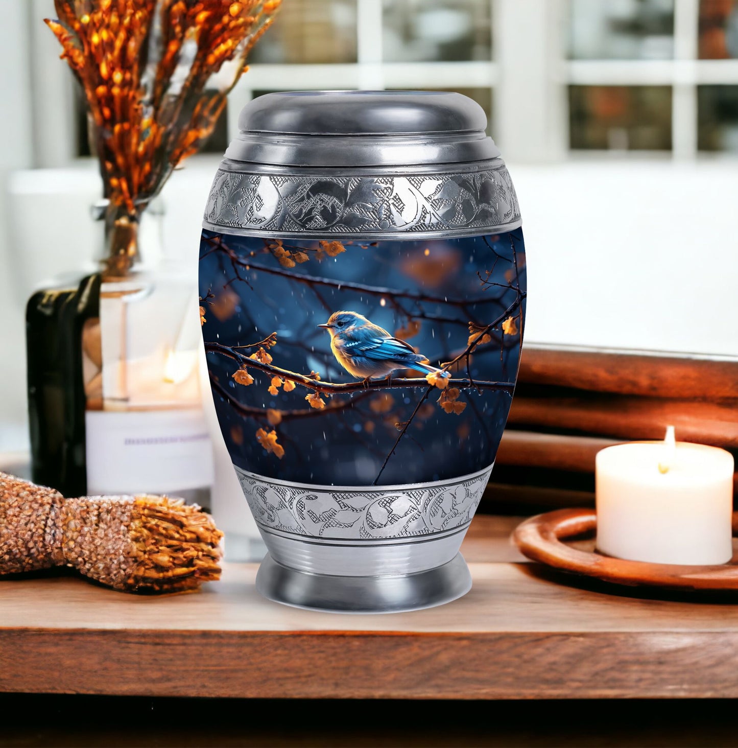 Red Sparrow Classic Urn for ashes.