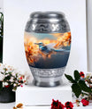 3 inch classic Sparrow urn for adult ashes, customizable.