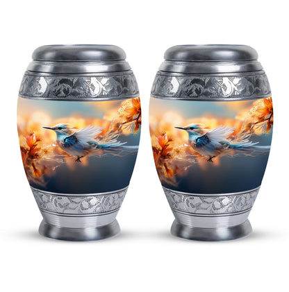 3 inch classic Sparrow urn for adult ashes, customizable.