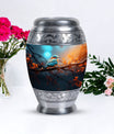 Colorful Sparrow urn for ashes.