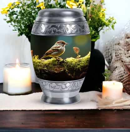 Classic Sparrow Urn for human ashes.