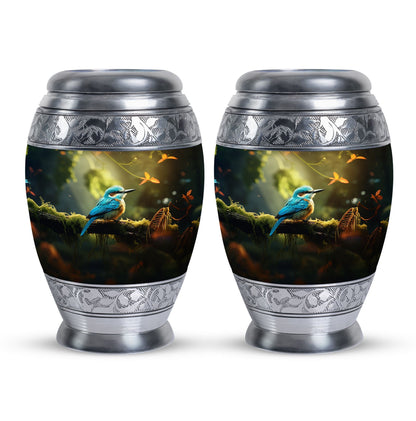 Blue Sparrow 3-inch Classic Urn, memorial urn for ashes
